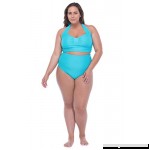 Mahogani Jenell High Waist Bikini Bottom Aqua B07K4D1SJ6